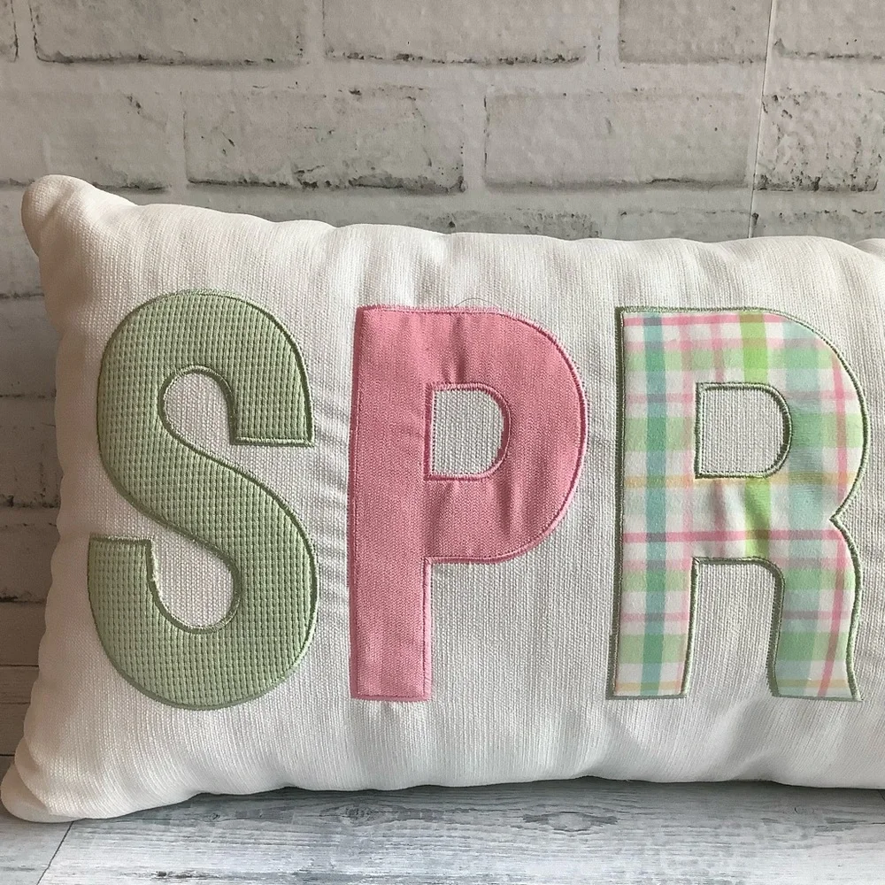Spring Time Pastel Spring Pillow - Picture 2 of 4